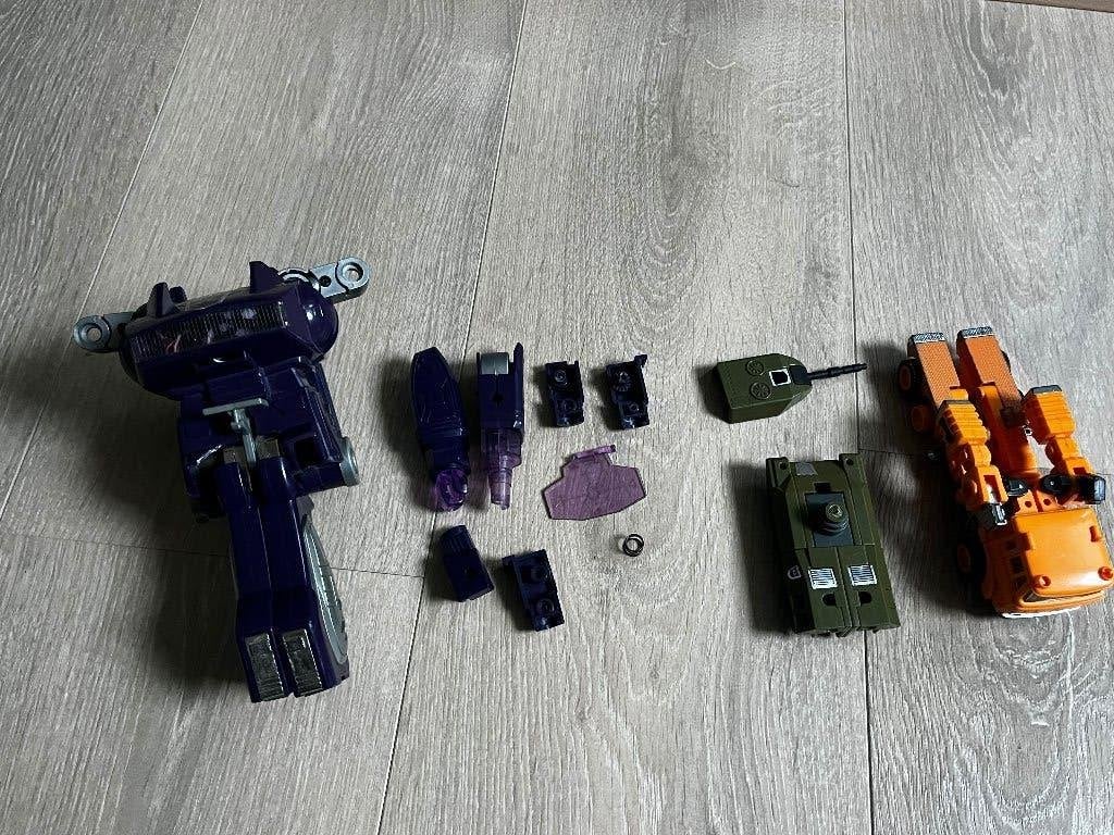 Transformers G1; Shockwave, Grapple en Brawl junkers, G1, Ophalen of Verzenden, Gebruikt, Overige rassen