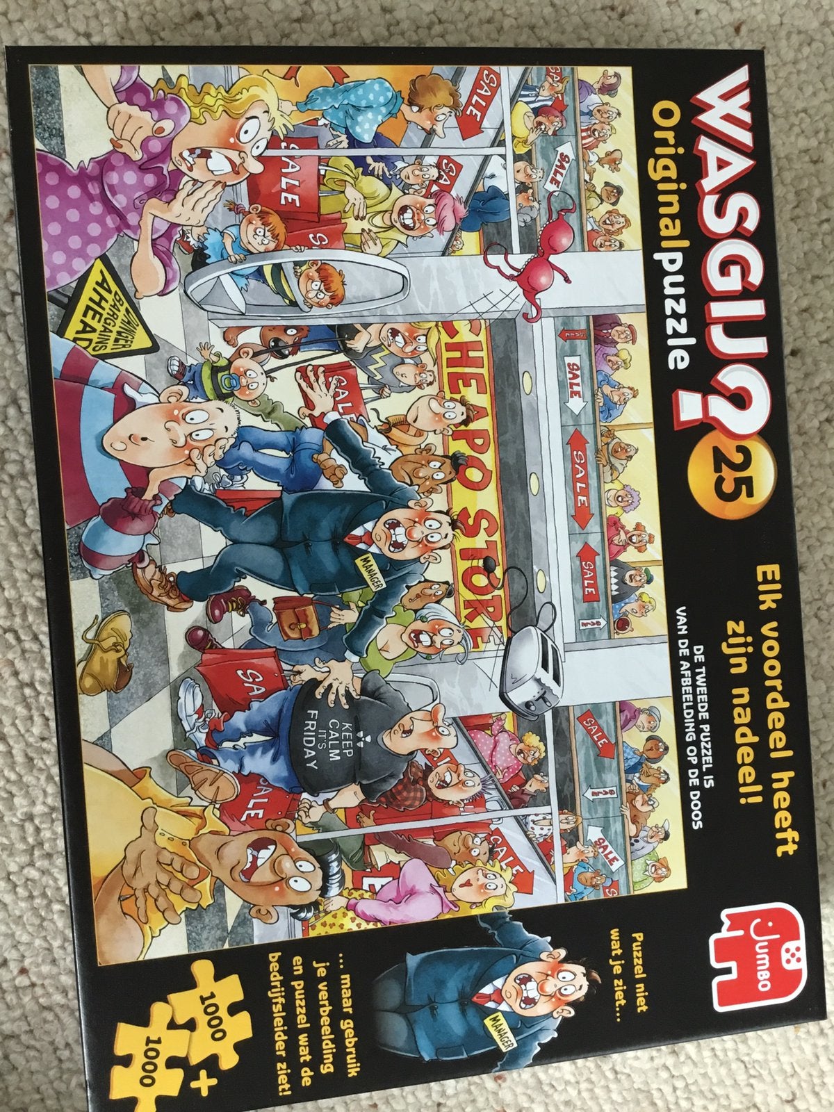 WasGij puzzel nr 25, Ophalen, 500 t/m 1500 stukjes, Zo goed als nieuw, Legpuzzel