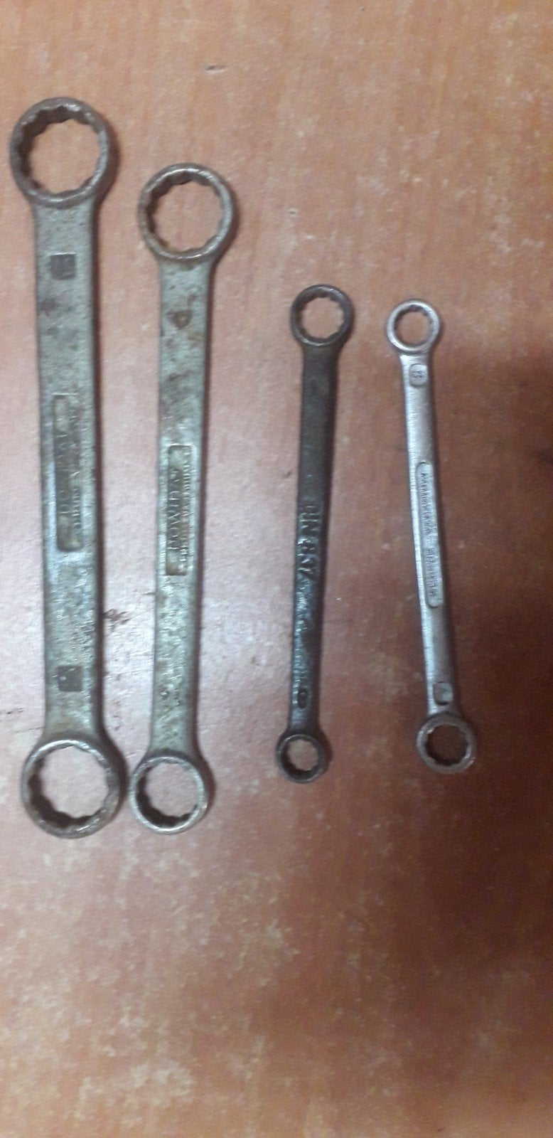 platte ringsleutels en startersleutels, Auto diversen, Autogereedschap, Ophalen of Verzenden, Gebruikt