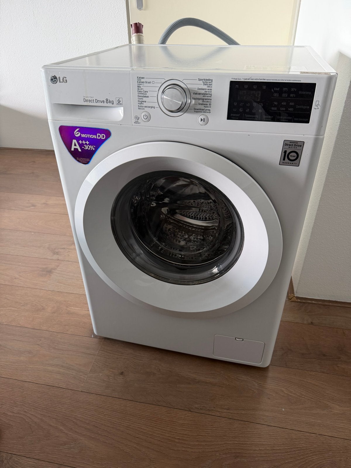 LG Direct Drive Wasmachine 8kg - Energiezuinig & Stil, 1200 tot 1600 toeren, Gebruikt, 8 tot 10 kg, Ophalen of Verzenden