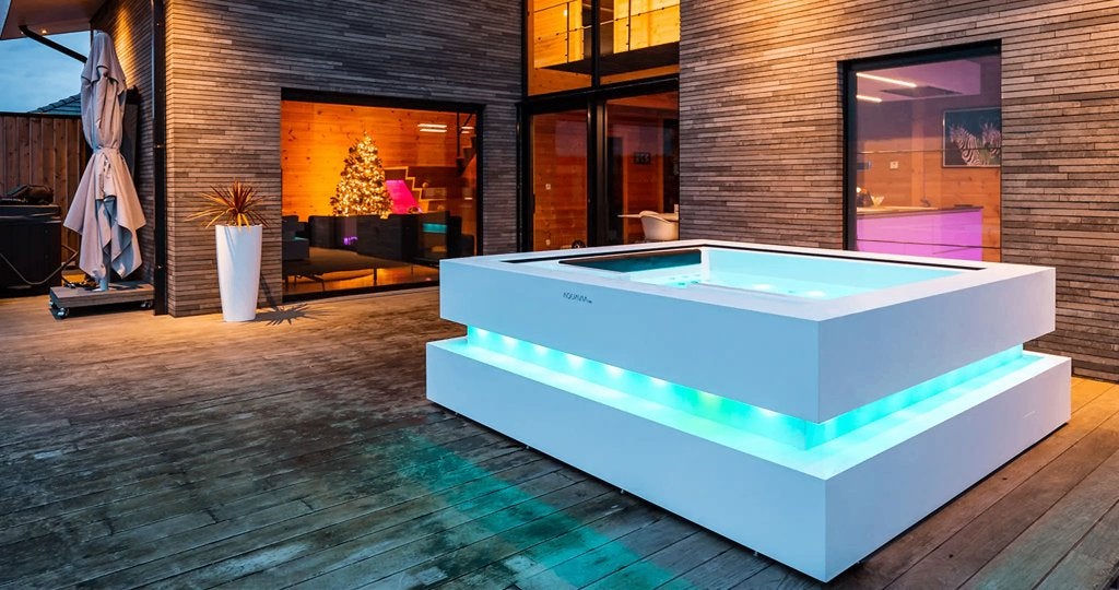 showroom model Aqua via spa Cube 6 maanden garantie., Ophalen of Verzenden, Zo goed als nieuw, Vast, Inbouw