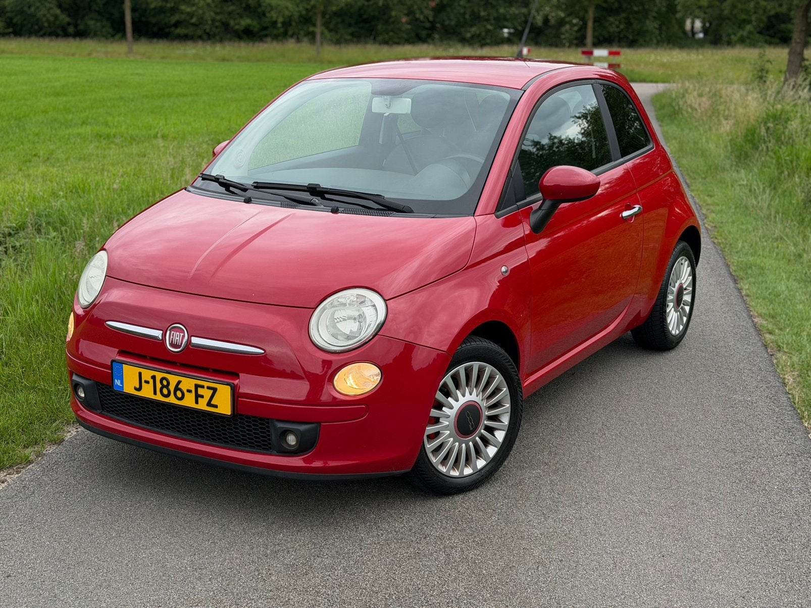 Fiat 500 1.4 2008 Rood AIRCO, Auto's, Voorwielaandrijving, 31 €/maand, 4 cilinders, 100 pk