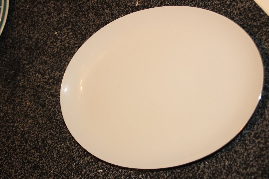 schaal met zilveren randje 36x26cm eschenbach, Gebruikt, Ophalen of Verzenden, Schaal of Schalen, Overige stijlen