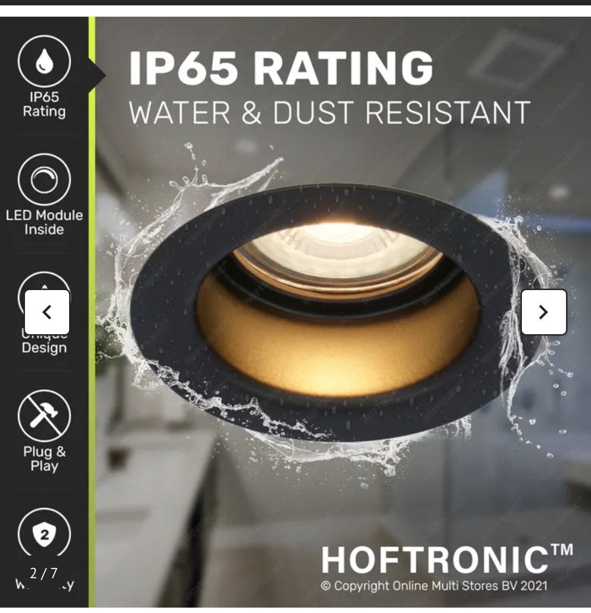 18x HofTronic IP65 Waterdichte LED Inbouwspots, Huis en Inrichting, Overige merken, Nieuw, Ophalen of Verzenden, LED