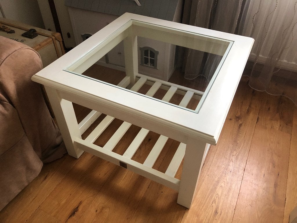 Bijzettafel riviera maison, Huis en Inrichting, Tafels | Bijzettafels, Gebruikt, Vierkant, 55 tot 75 cm, Hout