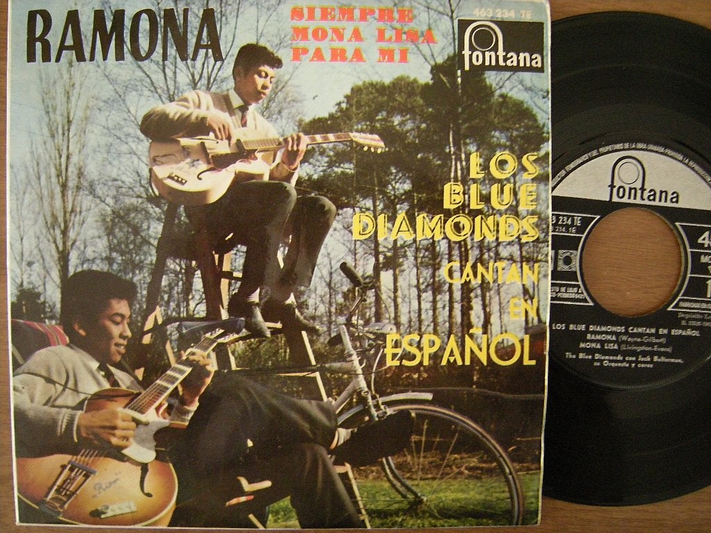 The Blue Diamonds (Ramona) ep., Cd's en Dvd's, Gebruikt, 7 inch, Ophalen of Verzenden, Pop