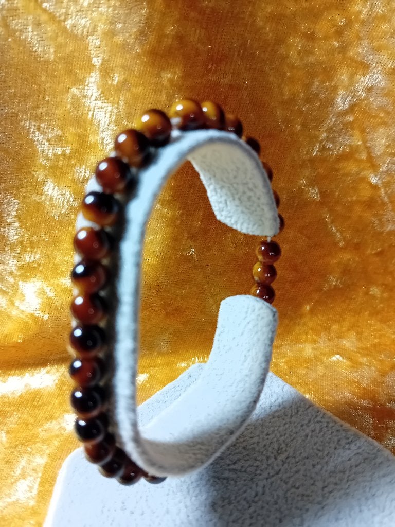 Tijgeroog steen armband., Verzenden, Nieuw, Bruin, Overige materialen