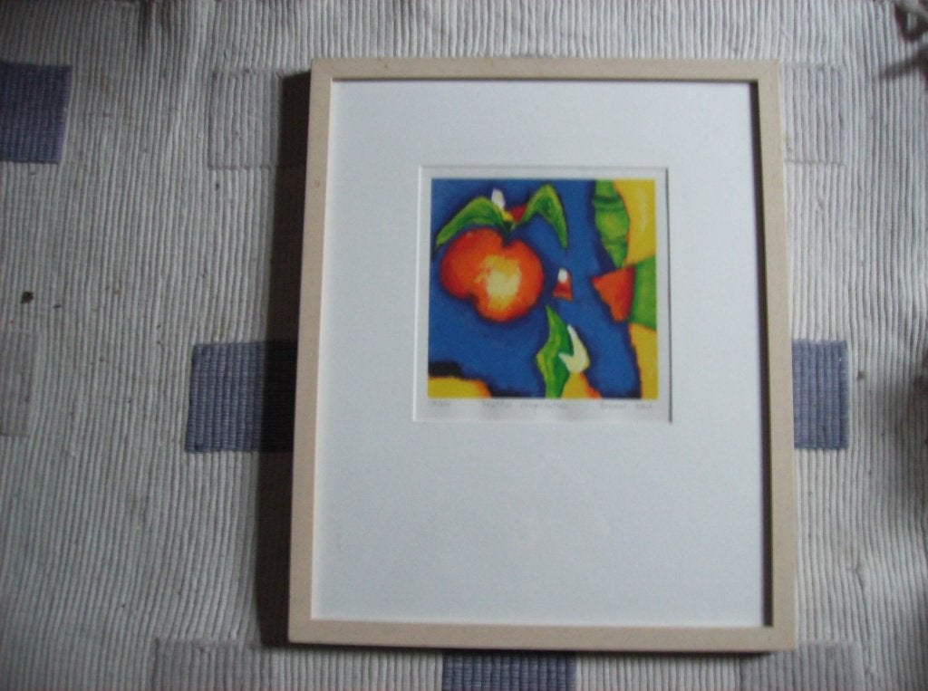 SASKIA BREMER, FRUITFUL COOPERATION, 176/300, 200, Antiek en Kunst, Kunst | Litho's en Zeefdrukken, Ophalen of Verzenden, Zeefdruk