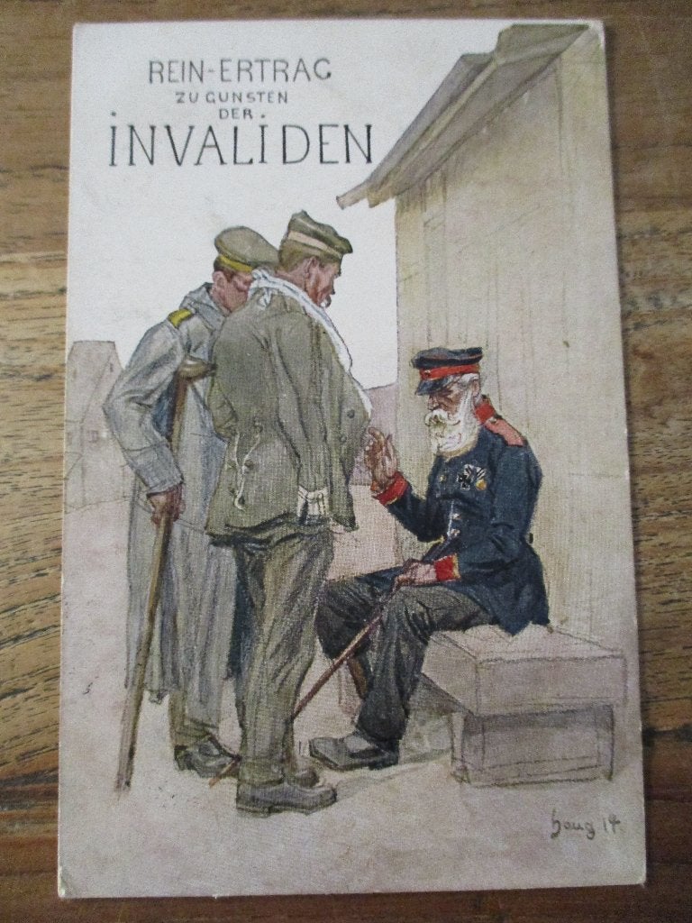 WO1 postkaart Invalidendank, Verzamelen, Verzenden, Landmacht, Duitsland, Foto of Poster