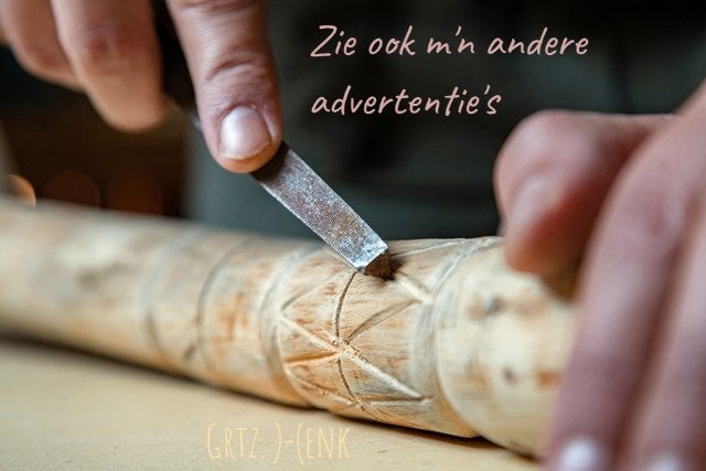 Houtdraai beitels - Handmade - verschillende - set van 4, Ophalen of Verzenden, Gebruikt