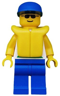 LEGO City div025 Divers - Boatie, Fish and Dolphin Shirt,, Lego, Ophalen of Verzenden, Minifiguur, City
