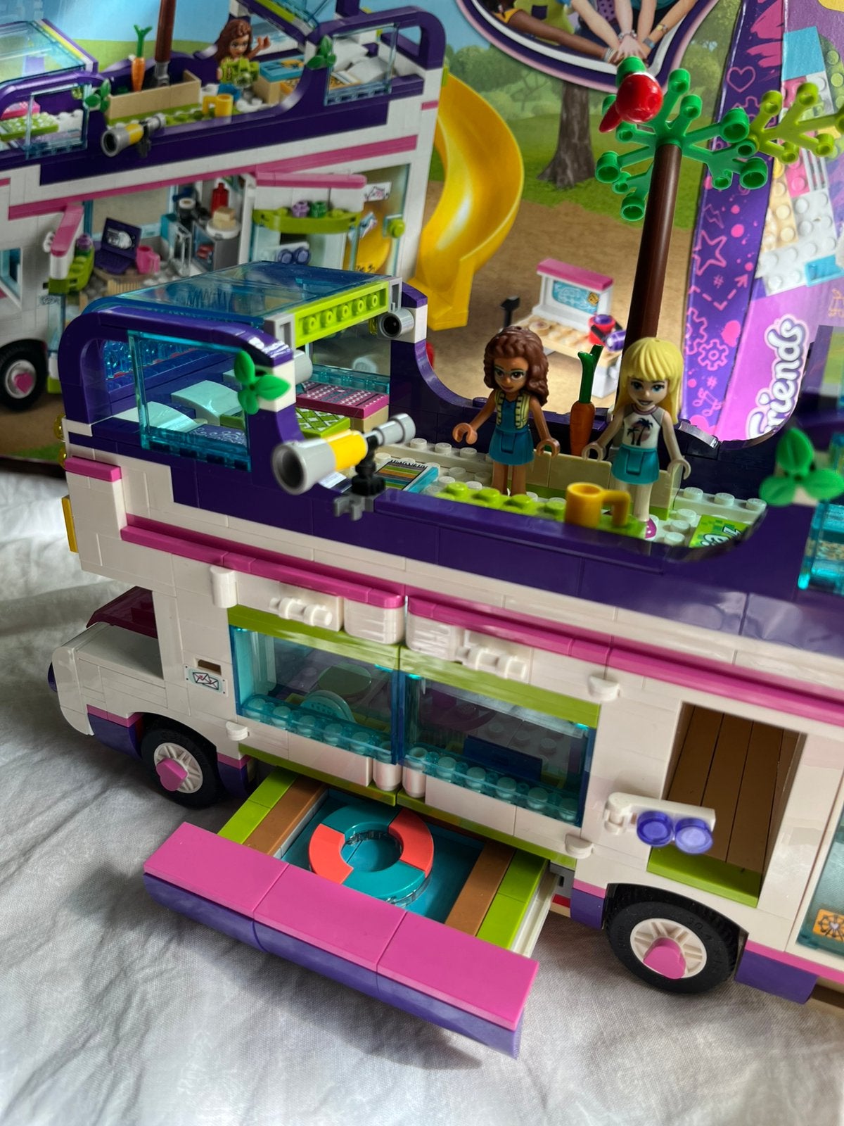 Compleet met doos! Lego Friends vriendschapsbus 41395, Lego, Friends, Ophalen of Verzenden, Zo goed als nieuw