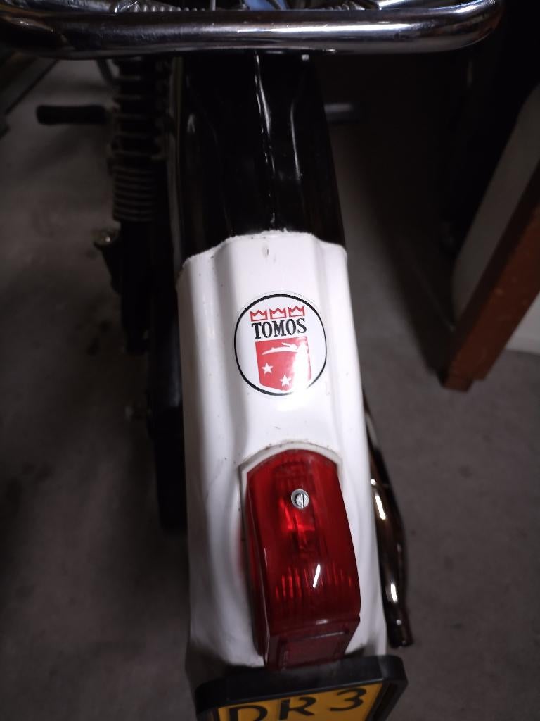 Vintage Tomos 4L spatbord sticker, Verzenden, Nieuw, Overige typen, Overige merken
