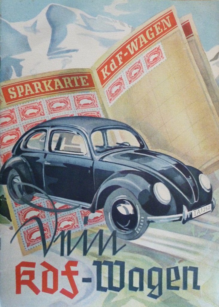 Folder Dein KDF- Wagen 1938 1e druk (Volkswagen Bril Kever), Ophalen of Verzenden, Zo goed als nieuw, Volkswagen