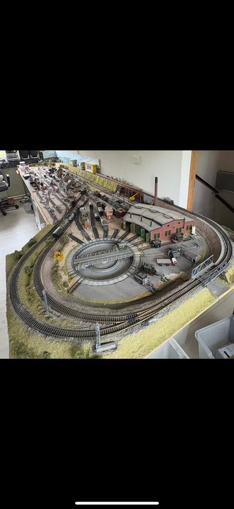 Modeltreinbaan H0 spoor en H0e smalspoor zie foto's, Gebruikt, Gelijkstroom, Overige typen, Ophalen