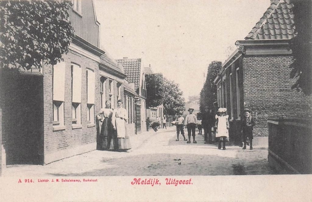 702-383-059 Meldijk Uitgeest, Verzamelen, Ansichtkaarten | Nederland, Verzenden, Voor 1920, Noord-Holland