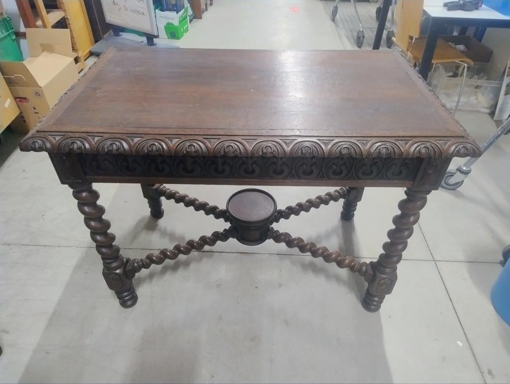 Louis XIII Renaissance Revival Tafel - Massief Eikenhout, Antiek en Kunst, Ophalen
