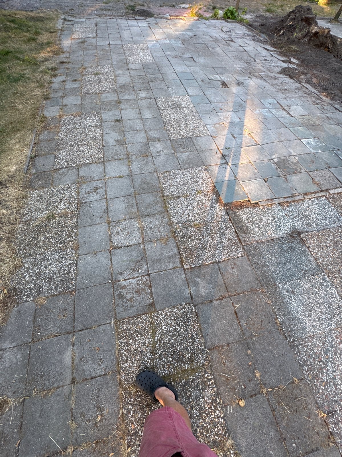 terrastegels - stoeptegels 30x30 en beton grind 40x60, Tuin en Terras, Ophalen, Gebruikt, 10 m² of meer, Beton