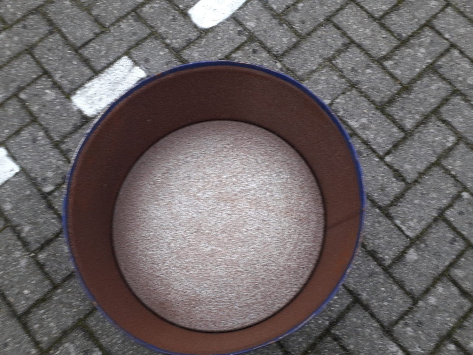 Blauwe vuurton voor gezellige winteravonden, Tuin en Terras, Ophalen, Gebruikt, Vuurton