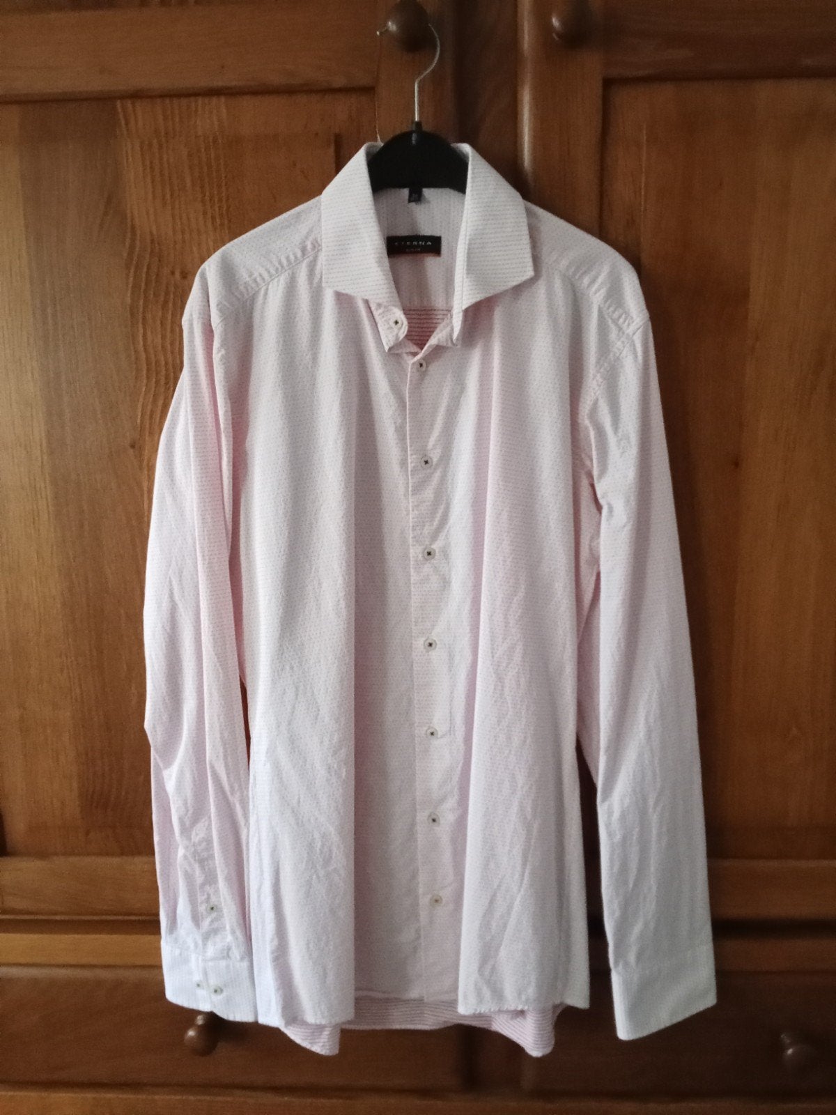 Eterna Slim Fit overhemd - Halswijdte 39/40 (M), Eterna, Zo goed als nieuw, Roze, Halswijdte 39/40 (M)