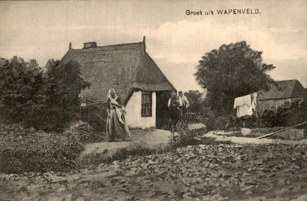 Wapenveld - Boerderij - Rietgedekte woning, Ophalen of Verzenden, Voor 1920, Ongelopen, Gelderland