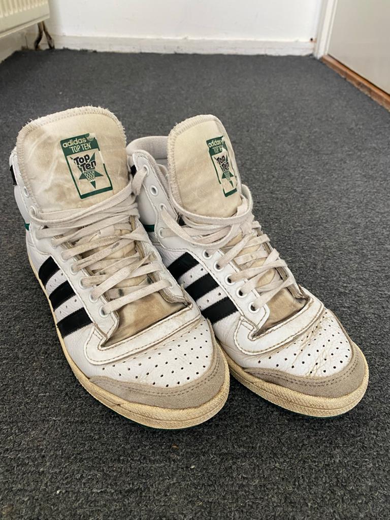 Adidas Top Ten sneakers maat 41, Ophalen of Verzenden, Gedragen, Wit, Sneakers of Gympen