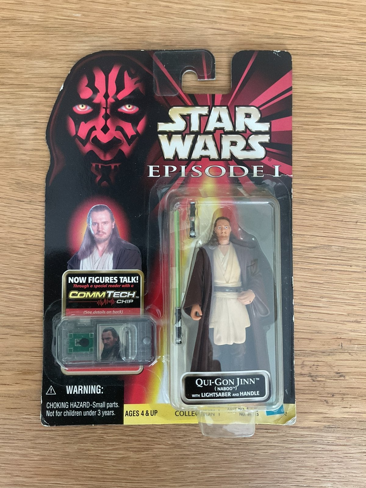 Hasbro Star Wars Episode I Qui-Gon Jinn actiefiguur uit 1999, Ophalen of Verzenden, Nieuw, Actiefiguurtje