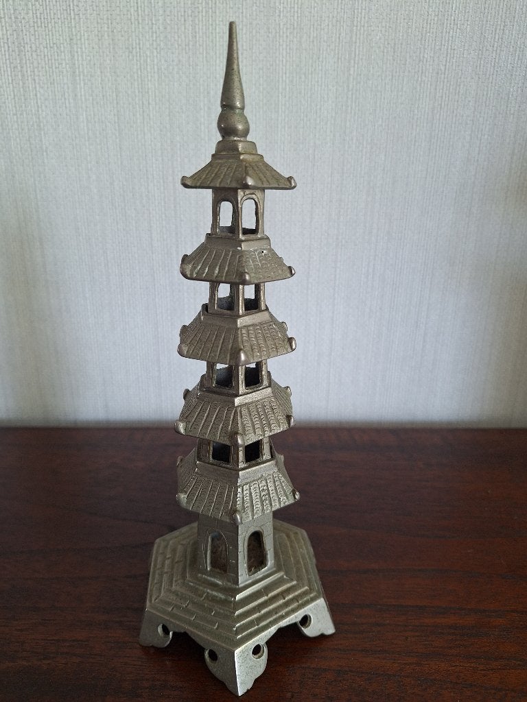 Pagode toren, Boeddha, Huis en Inrichting, Ophalen of Verzenden, Zo goed als nieuw, Metaal