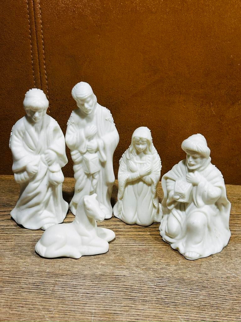 Biscuit Porseleinen kerstgroep figuren, Ophalen of Verzenden, Zo goed als nieuw