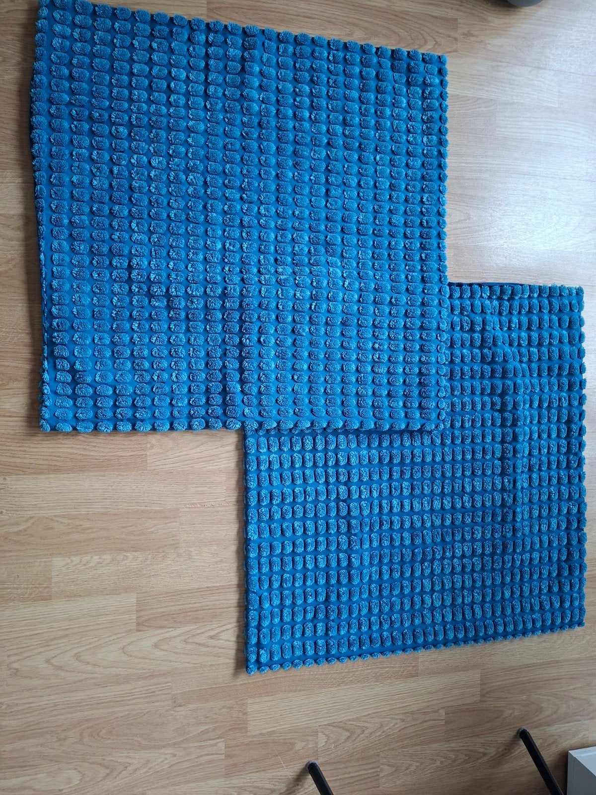 2x Blauwe kussenhoezen - Zo goed als nieuw 65x65 cm, 50 tot 100 cm, Blauw, Zo goed als nieuw, Modern