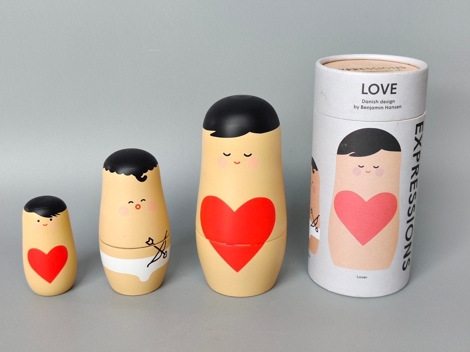 Deens design Benjamin Hansen matroesjka Love, Verzenden