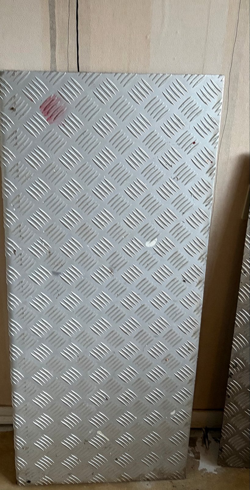 Aluminium traanplaat - Gebruikt, Doe-het-zelf en Verbouw, Ophalen, Gebruikt, Aluminium