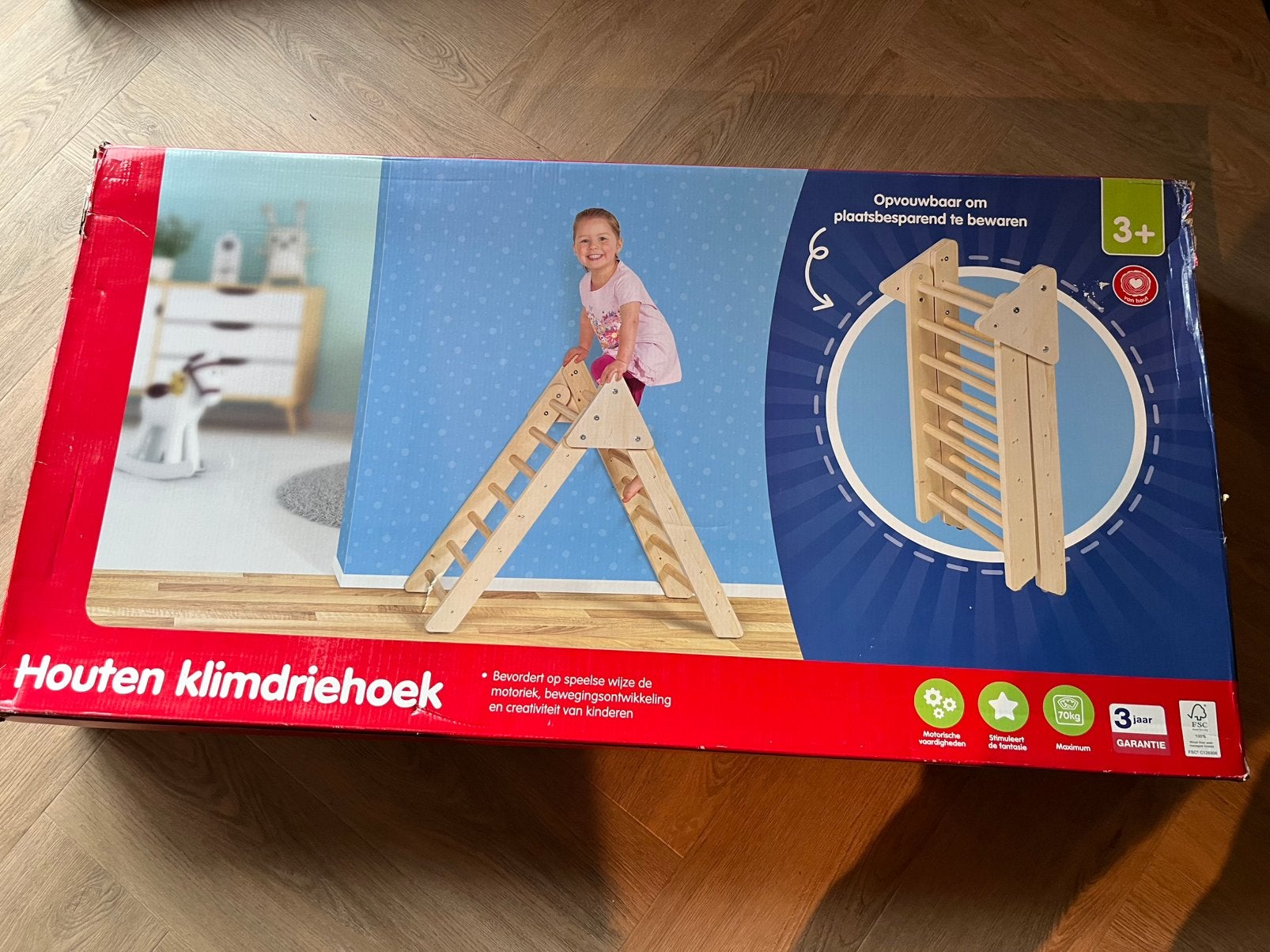 Nieuw in Doos houten Klimrek van Aldi, Ophalen of Verzenden, Nieuw