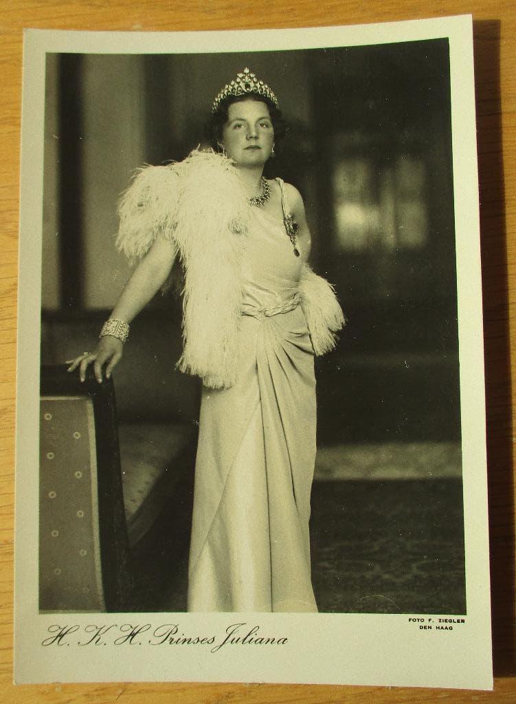 Prinses Juliana, ansichtkaart, Verzenden, 1920 tot 1940, Ongelopen, Politiek en Historie