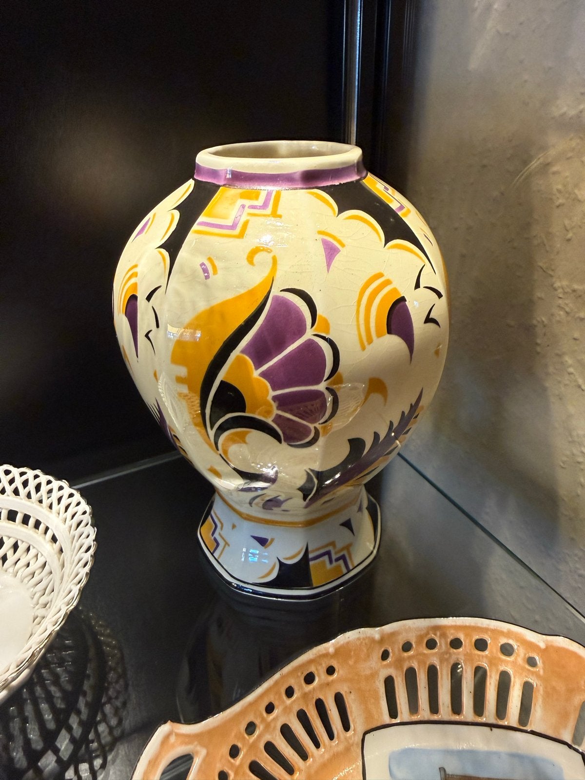 Antieke Maastrichtse Vaas - Art Deco Stijl, Ophalen of Verzenden
