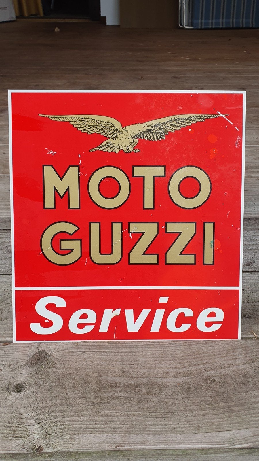 Werkplaatsbord moto guzzi, Motoren, Ophalen
