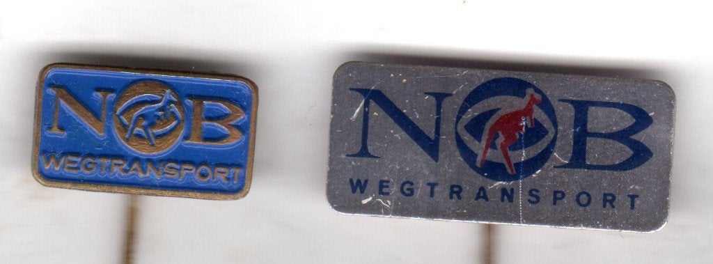 2 speldjes NOB WEGTRANSPORT (A5), Ophalen of Verzenden, Gebruikt, Overige onderwerpen