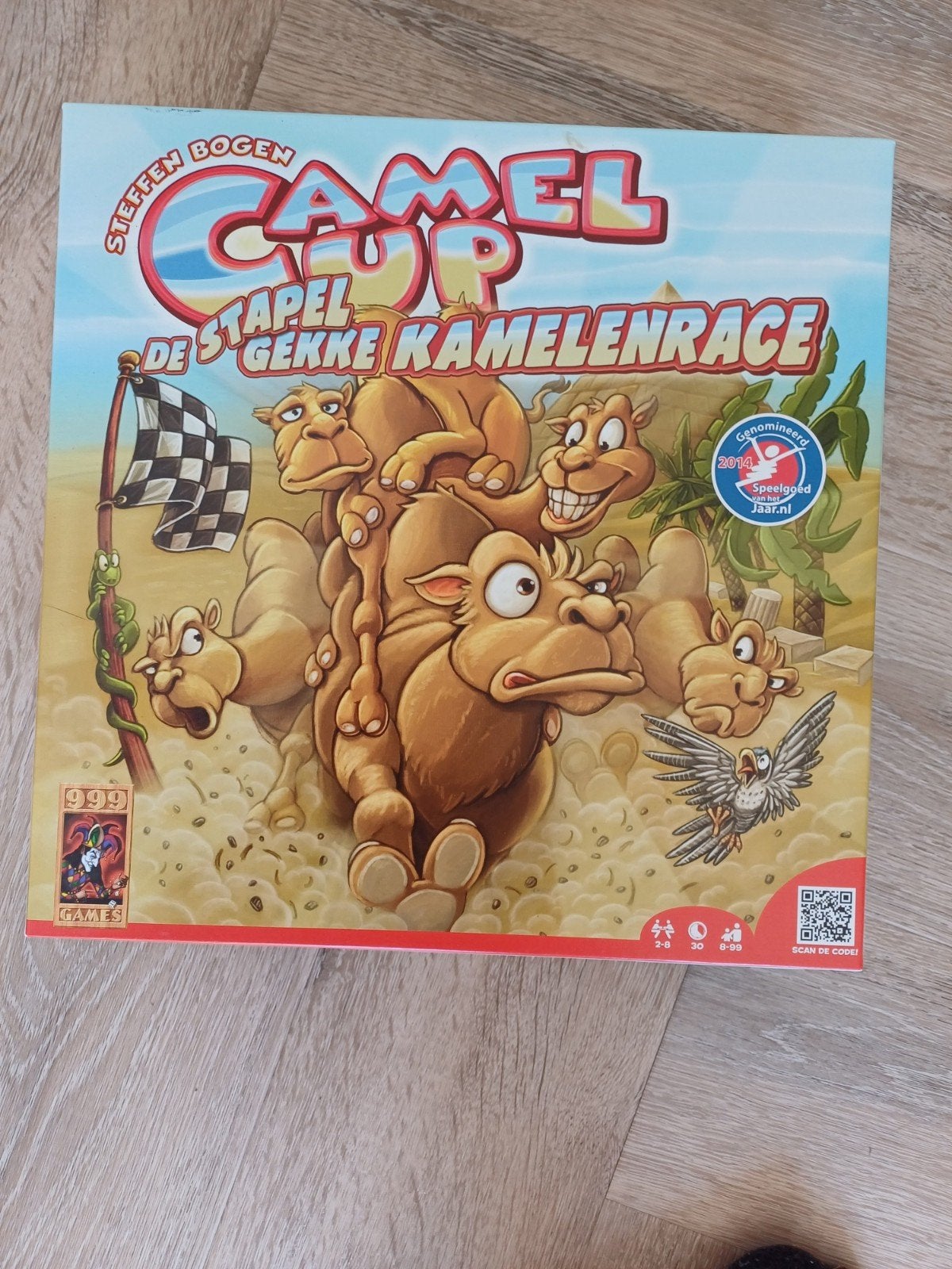Camel Up: De Stapel Gekke Kamelenrace Bordspel, Vijf spelers of meer, Ophalen of Verzenden, Gebruikt, 999 Games