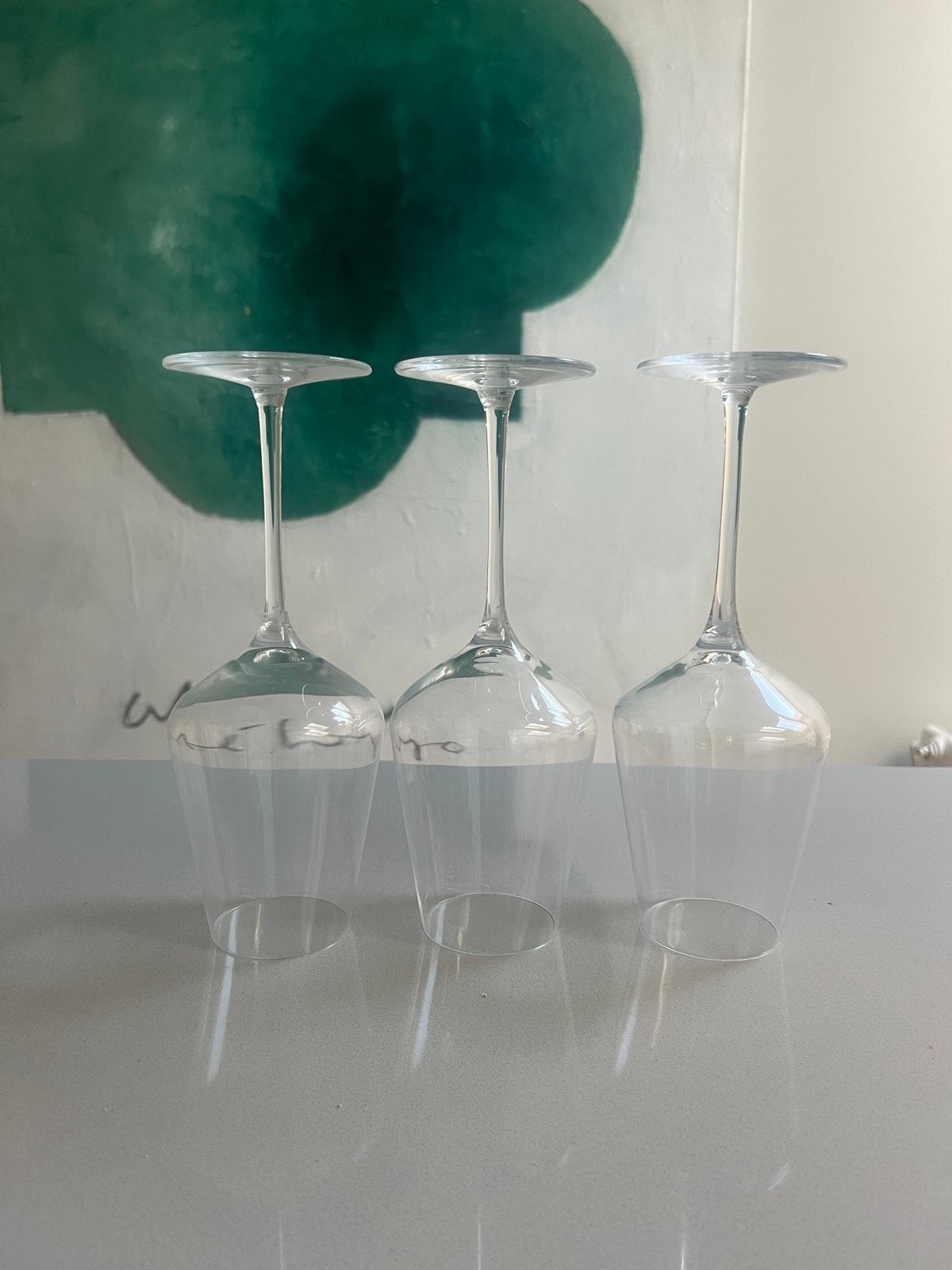 Vivo witte wijn glazen kristal 3x, Ophalen, Zo goed als nieuw, Overige typen