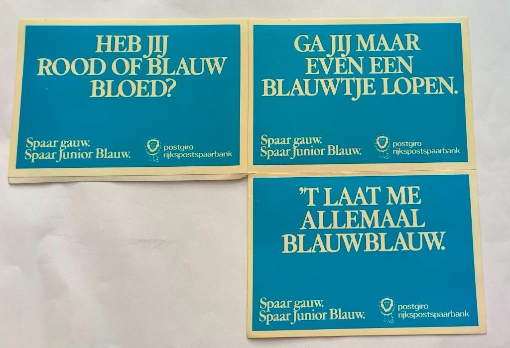 Stickers Postgiro Rijkspostspaarbank, Verzamelen, Stickers, Zo goed als nieuw, Bedrijf of Vereniging, Ophalen of Verzenden