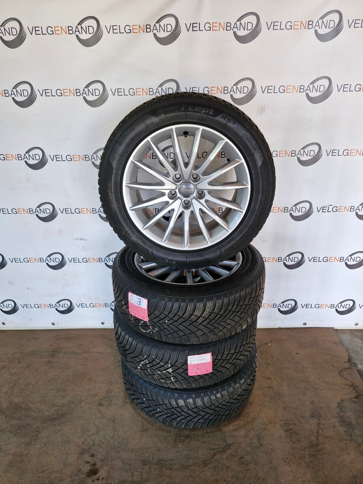 Winterset Audi A4 allroad B8 225 55 17 5x112 66.5 oem, Gebruikt, ., Banden en Velgen, 17 inch