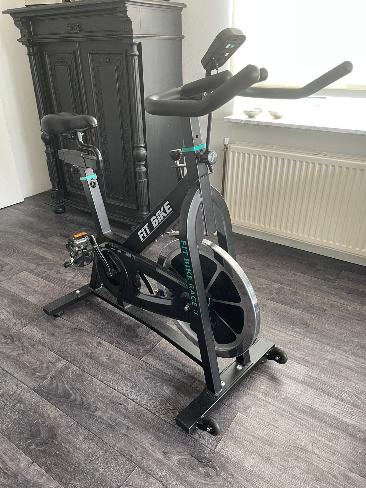Spinbike Fit Bike Race 3 Black metal, Sport en Fitness, Ophalen, Spinningfiets, Zo goed als nieuw, Metaal