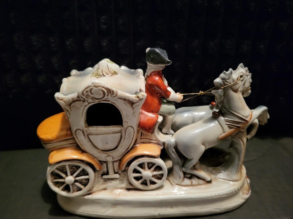 Grafenthal koets met 2 paarden, Antiek en Kunst, Antiek | Porselein, Ophalen of Verzenden
