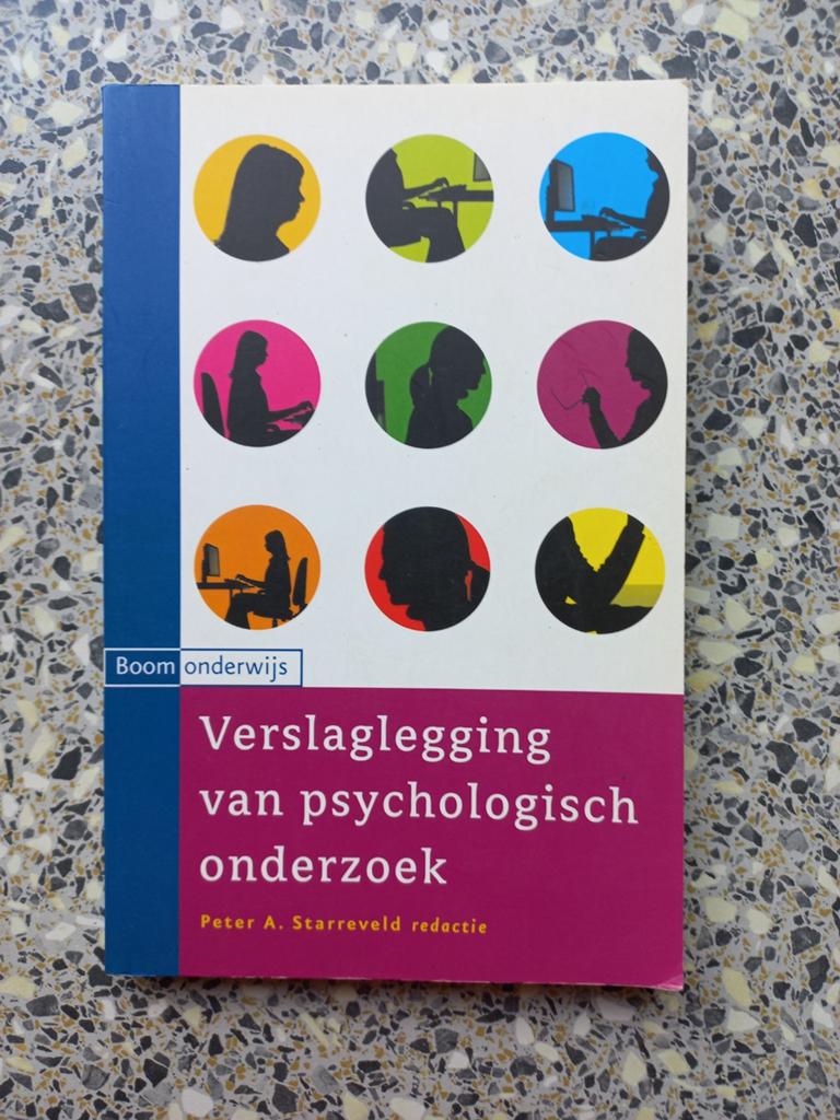 Verslaglegging van psychologisch onderzoek, Boeken, Psychologie, Ophalen of Verzenden, Zo goed als nieuw, Ontwikkelingspsychologie