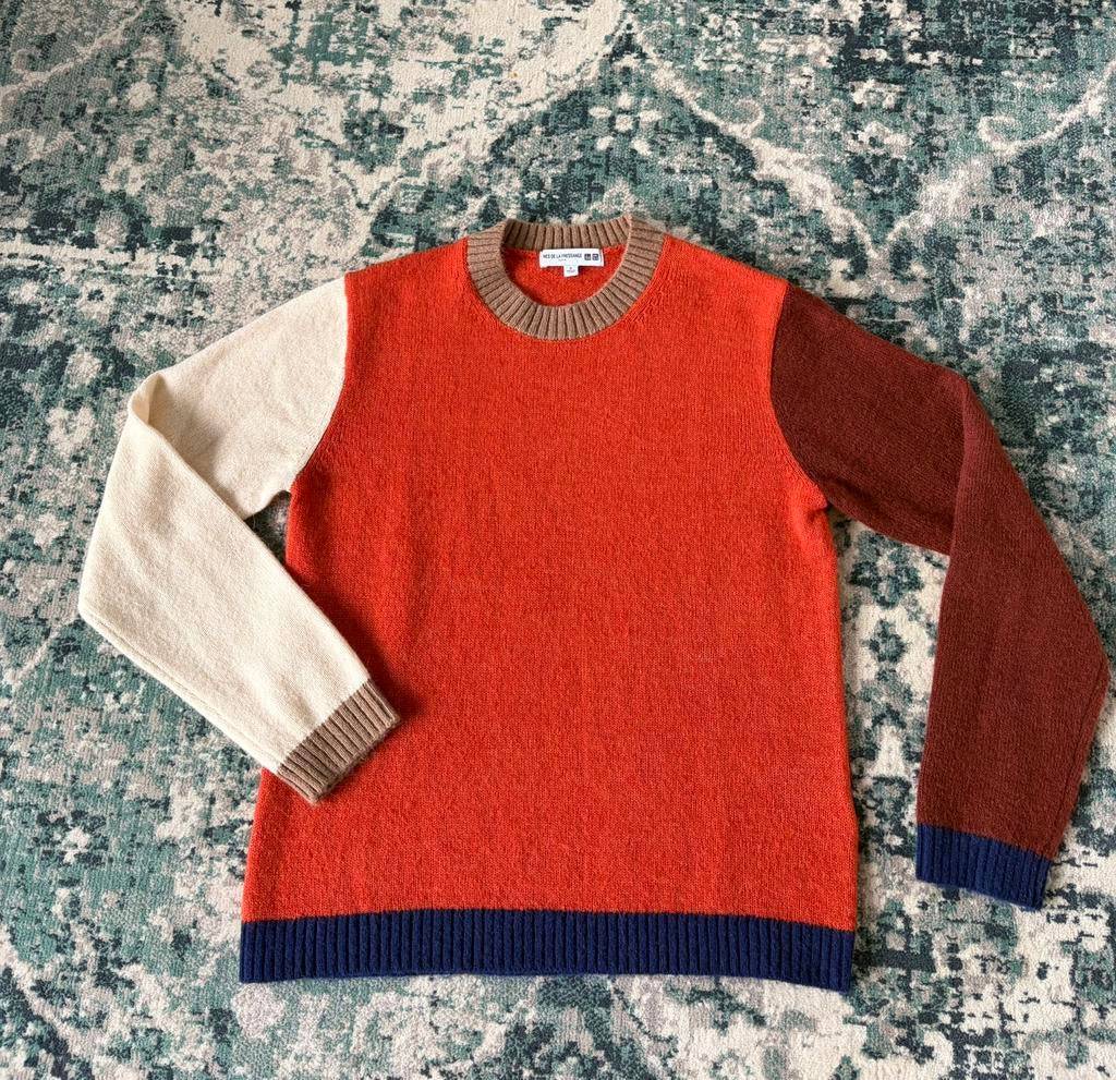 Ines de la Fressange Color Block Crew Sweater-S/M, Ophalen of Verzenden, Zo goed als nieuw, Maat 38/40 (M), Overige kleuren