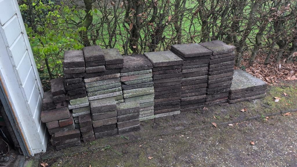 Gratis ophalen diverse tegels, Ophalen of Verzenden, Gebruikt, Beton, Terrastegels