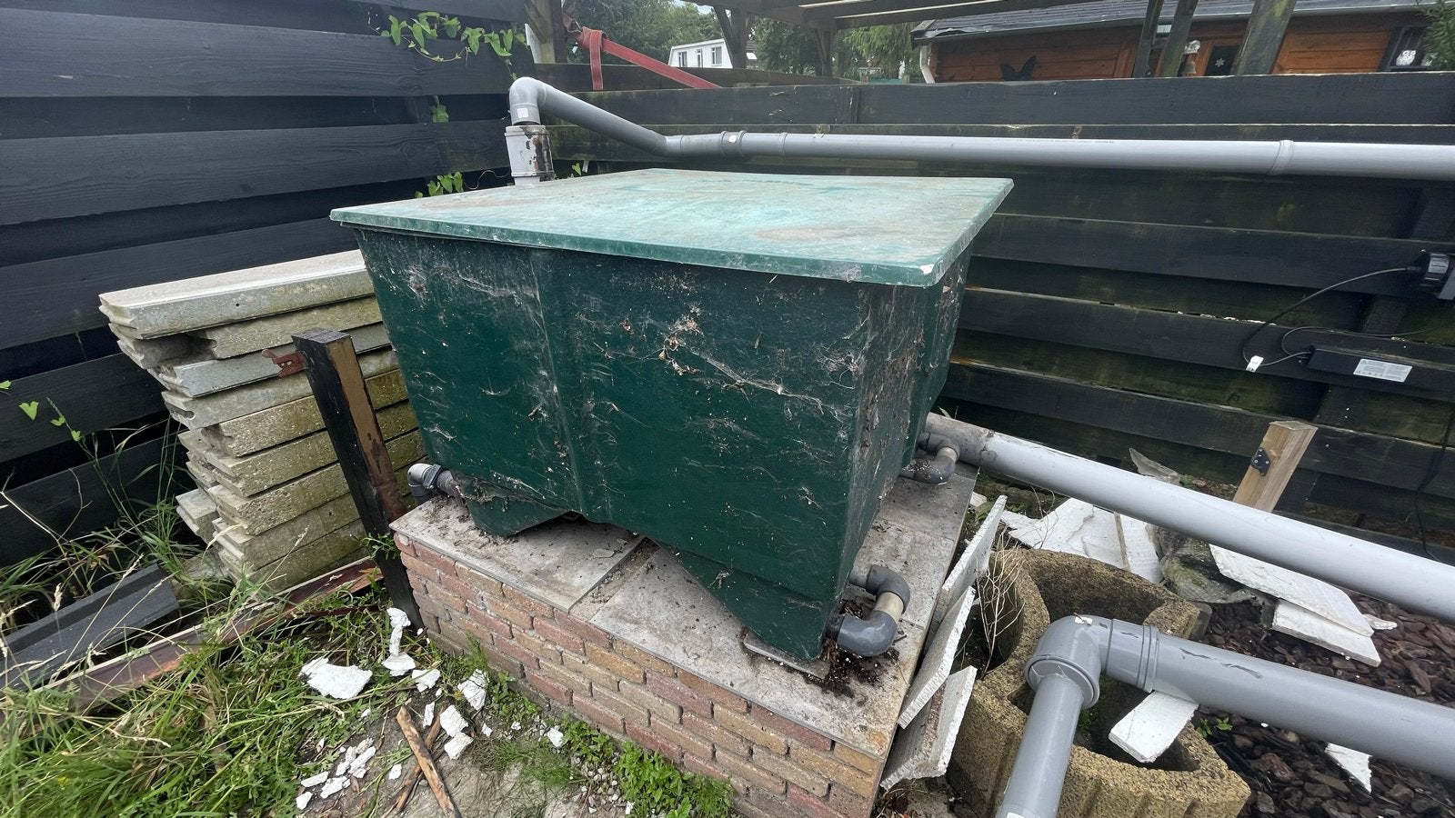Vijverfilter Waterzuiveringsinstallatie, Ophalen, Gebruikt