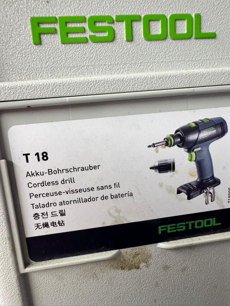 Festool T 18 Accu-Boorschroefmachine, Ophalen of Verzenden, Gebruikt, Boor- en Schroefmachine