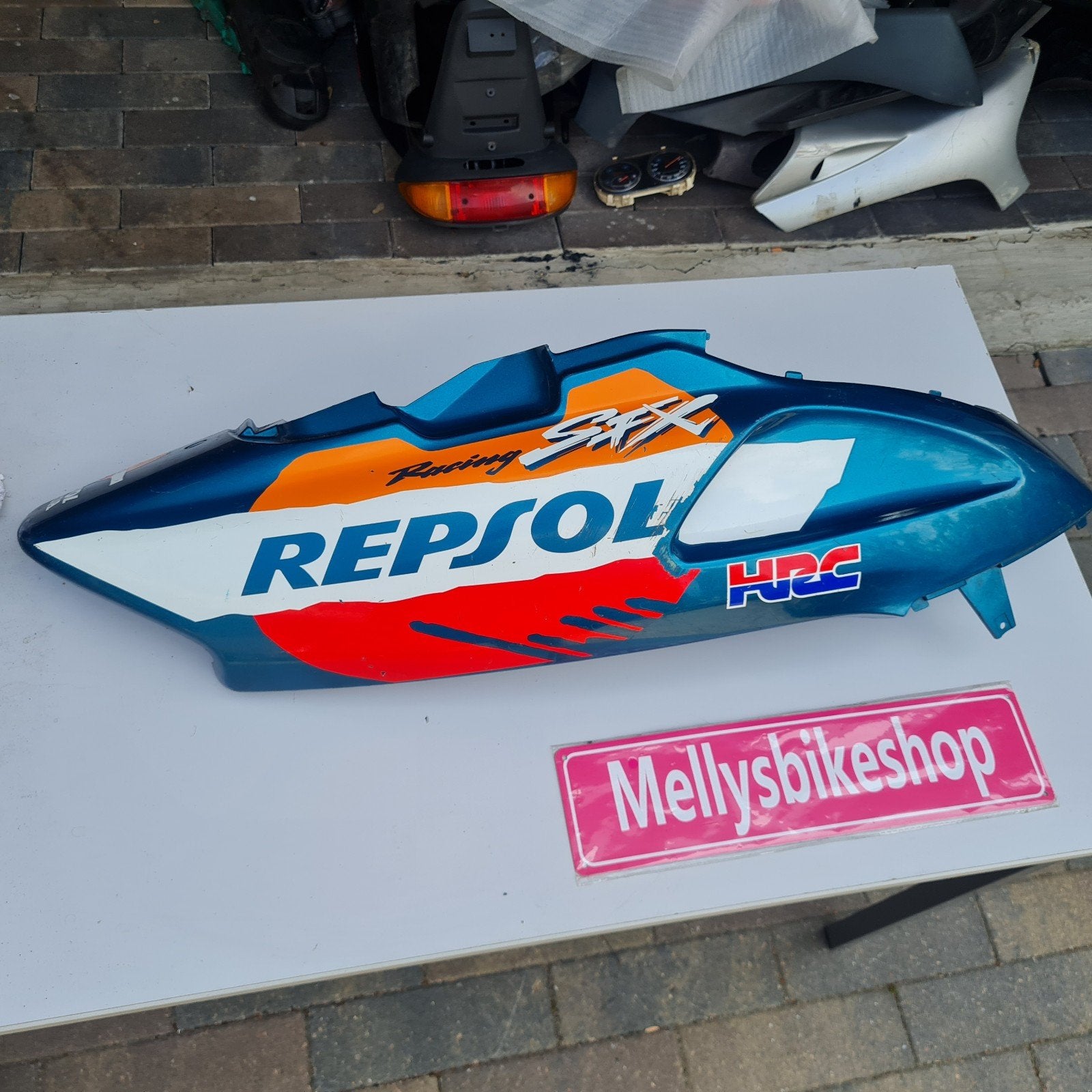 Honda sfx 50 rechter zijkap groen REPSOL EDITIE, Ophalen of Verzenden, Honda, Info@honda.nl, Nl