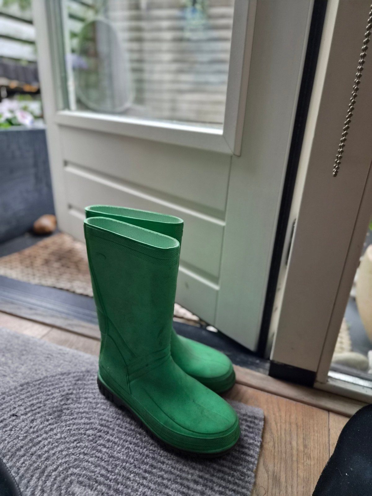 Regenlaarzen, maat 34/35, Ophalen of Verzenden, Gedragen, Groen, Regenlaarzen